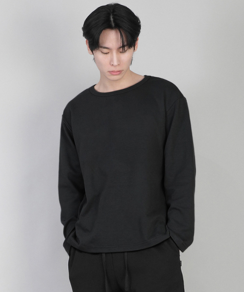SAINTCREW(セントクルー)の「無地Rネック長袖TシャツRRL-875ブラック(Tシャツ/カットソー・メンズ・その他・LARGE/MEDIUM/XX-LARGE/X-LARGE/SMALL/XXX-LARGE/XXXX-LARGE)」の5枚目の写真