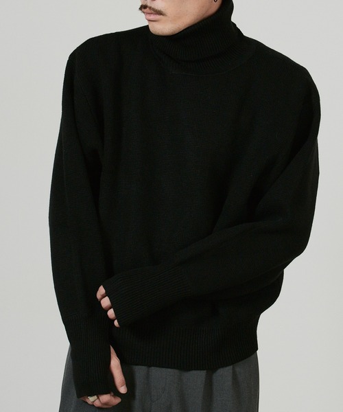 superNova.(スーパーノヴァ)の「superNova. Tutle neck sweater / SN-459A(ニット/セーター・メンズ・ブラック・S/M)」の1枚目の写真