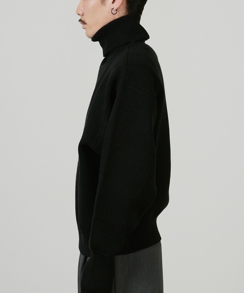 superNova.(スーパーノヴァ)の「superNova. Tutle neck sweater / SN-459A(ニット/セーター・メンズ・ブラック・S/M)」の4枚目の写真