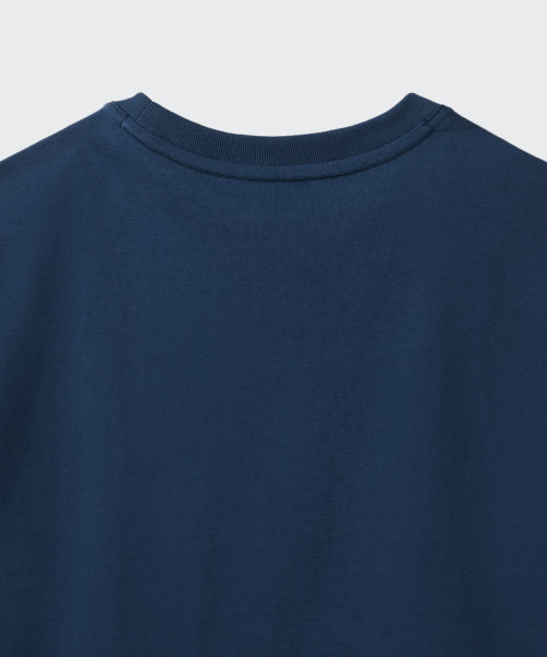 MUSINSA STANDARD KIDS（ムシンサスタンダードキッズ）の「リラックスドクルーネックTシャツ [ミッドナイトブルー]（Tシャツ/カットソー・レディース・その他・100/110/120/130/140/150/160）」の3枚目の写真