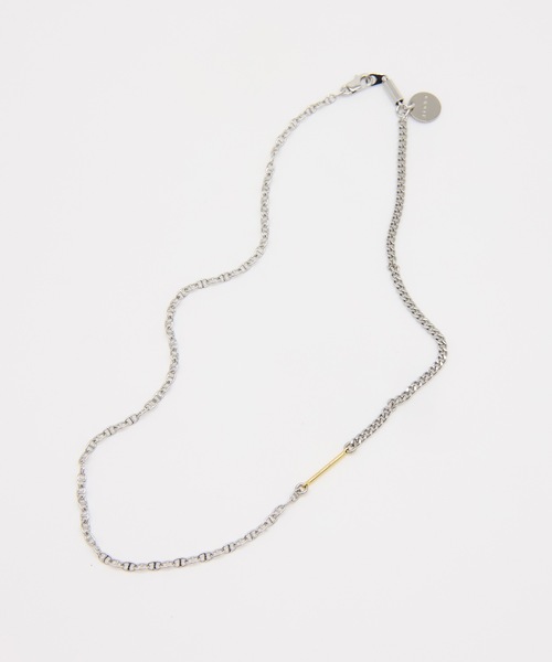 JIEDA(ジエダ)の「THIN SWITCHING NECKLACE(ネックレス・メンズ・シルバー・ONESIZE)」の3枚目の写真