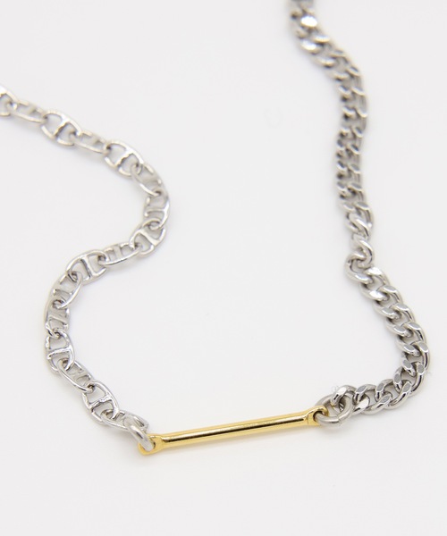 JIEDA(ジエダ)の「THIN SWITCHING NECKLACE(ネックレス・メンズ・シルバー・ONESIZE)」の4枚目の写真