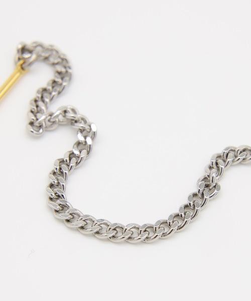 JIEDA(ジエダ)の「THIN SWITCHING NECKLACE(ネックレス・メンズ・シルバー・ONESIZE)」の5枚目の写真