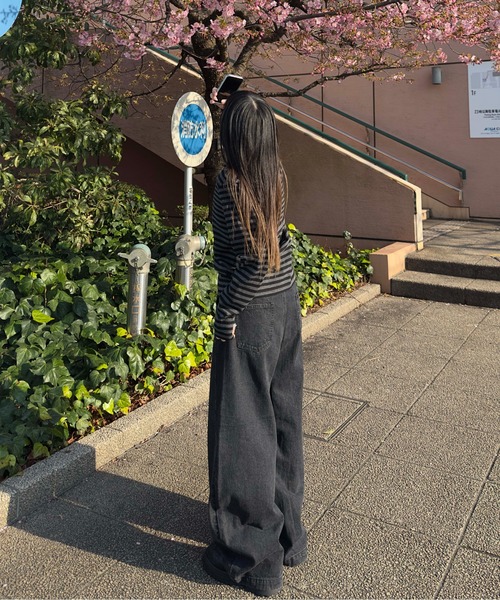 EPNK（イーピーエヌケー）の「Assorted border long sleeve tee / アソートボーダーロングスリーブtee（Tシャツ/カットソー・メンズ・ブラック/グレー/オフホワイト/ブラック系・LARGE/MEDIUM/SMALL）」の10枚目の写真