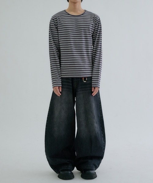 EPNK（イーピーエヌケー）の「Assorted border long sleeve tee