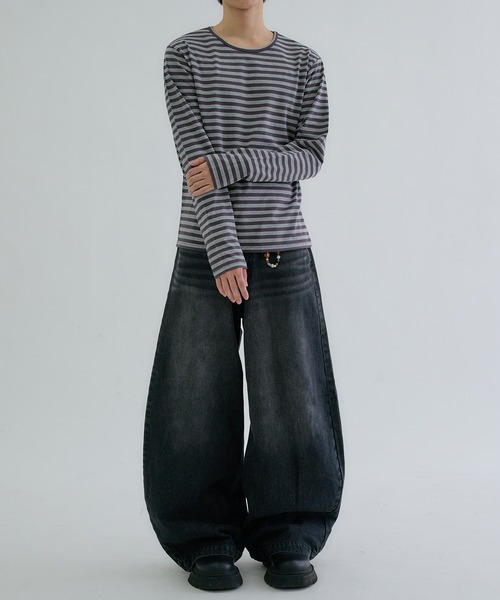 EPNK（イーピーエヌケー）の「Assorted border long sleeve tee