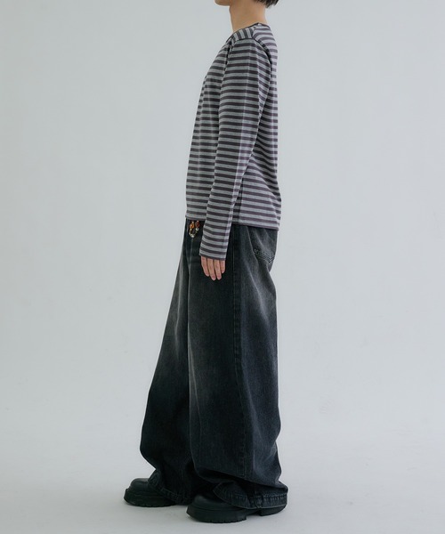 EPNK（イーピーエヌケー）の「Assorted border long sleeve tee