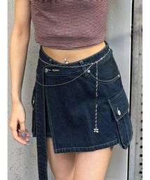EMODA | ロングベルトボックスデニムスカート(スカート)