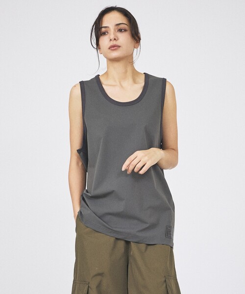 TAION(タイオン)の「【TAION / タイオン】FANCTION Tank-top /ファンクション タンクトップ /ユニセックス 【WEB限定】(Tシャツ/カットソー・メンズ・ホワイト/チャコールグレー/ブラック/ダークネイビー・M/L)」の12枚目の写真
