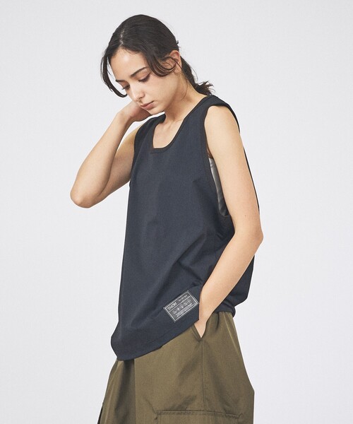 TAION(タイオン)の「【TAION / タイオン】FANCTION Tank-top /ファンクション タンクトップ /ユニセックス 【WEB限定】(Tシャツ/カットソー・メンズ・ホワイト/チャコールグレー/ブラック/ダークネイビー・M/L)」の6枚目の写真