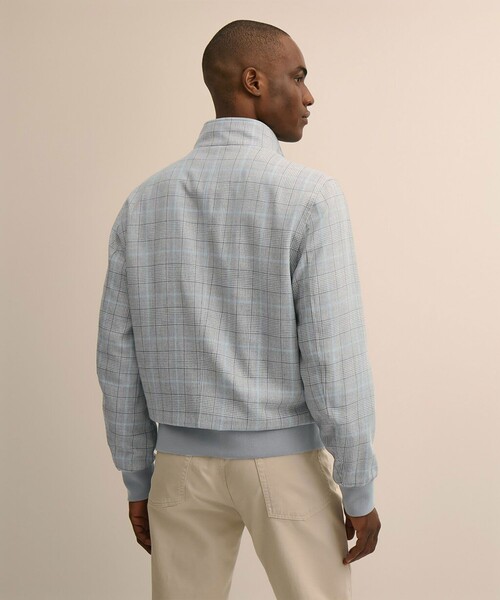 BROOKS BROTHERS（ブルックスブラザーズ）の「シルク／ウール　グレンプラッド　バルスターブルゾン（ブルゾン・メンズ・ライトグレー・LARGE/MEDIUM）」の4枚目の写真