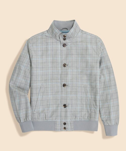 BROOKS BROTHERS（ブルックスブラザーズ）の「シルク／ウール　グレンプラッド　バルスターブルゾン（ブルゾン・メンズ・ライトグレー・LARGE/MEDIUM）」の5枚目の写真