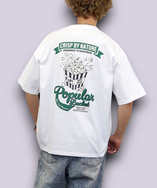 Burner(バーナー)の「【GROOVY STORE】CVC WIDE Crew Neck T-Shirt 刺繍&グラフィックT(Tシャツ/カットソー・メンズ・ホワイト/ダークネイビー/スミクロ/ダークグリーン系2/ホワイト系2/ブラック/ブラック系2/ダークグリーン/ブラック系4/ホワイト系3/ブラック系3/ホワイト系4/ライトブラック/ネイビー系/ホワイト系5/ブラック系5・M/L/LL)」の4枚目の写真
