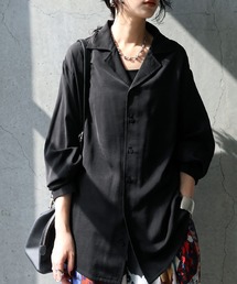 antiqua（アンティカ）の「ドロップショルダー 開襟 シャツ（シャツ/ブラウス）」
