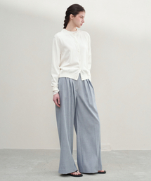 J'RIUM（ジェイリウム）の「リナ サマー ワイドトラウザー ペイルブルー（スラックス）」