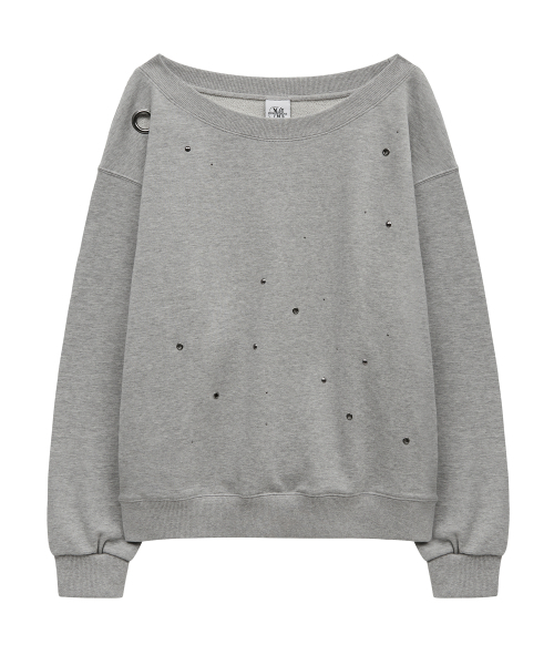 Midnight Move(ミッドナイトムーブ)の「eyelet mtm (grey)(スウェット・レディース・その他・FREE)」の4枚目の写真