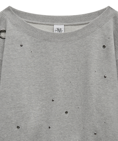 Midnight Move(ミッドナイトムーブ)の「eyelet mtm (grey)(スウェット・レディース・その他・FREE)」の5枚目の写真