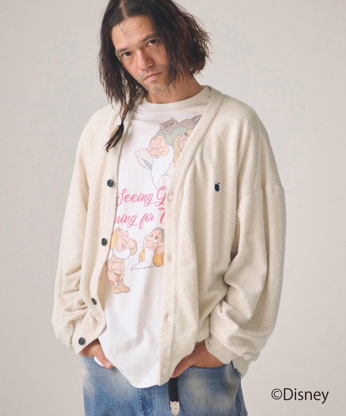 mcg3779 — washed cotton pile raw‑edge cardigan (AP2614017)