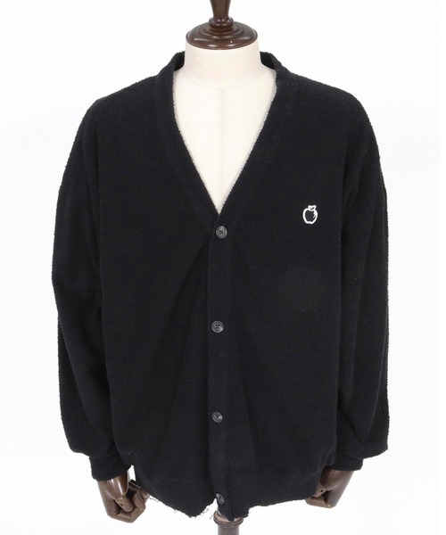ADAM PATEK(アダムパテック)の「mcg3779-washed cotton pile raw-edge cardigan カーディガン(AP2614017)(カーディガン/ボレロ・メンズ・アイボリー/ブラック・2/1)」の18枚目の写真