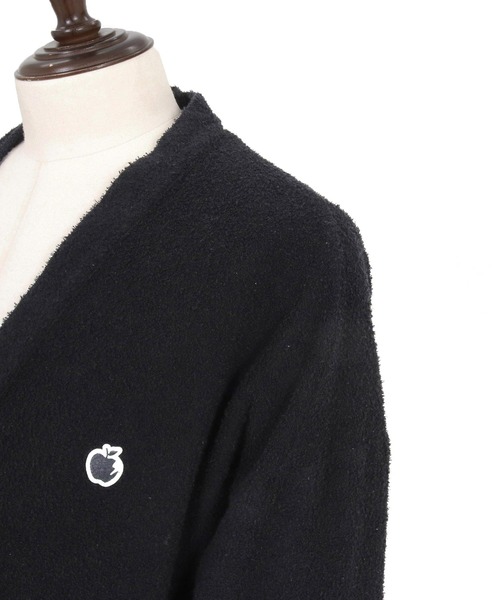 ADAM PATEK(アダムパテック)の「mcg3779-washed cotton pile raw-edge cardigan カーディガン(AP2614017)(カーディガン/ボレロ・メンズ・アイボリー/ブラック・2/1)」の21枚目の写真