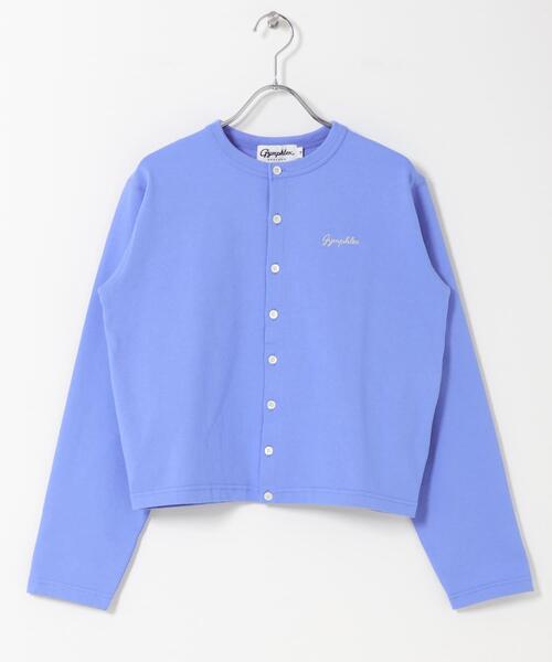 GYMPHLEX（ジムフレックス）の「GYMPHLEX　SHORT CREW NECK CARDIGAN（カーディガン/ボレロ・レディース・ブルー/ブラック/ライトグレー・14）」の11枚目の写真