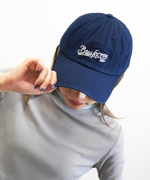 gossara（ゴサラ）の「【スタイリングのポイントに】ロゴCAP（キャップ・レディース・アイボリー/ブルー/ネイビー・FREE）」の2枚目の写真
