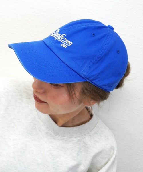 gossara（ゴサラ）の「【スタイリングのポイントに】ロゴCAP（キャップ・レディース・アイボリー/ブルー/ネイビー・FREE）」の3枚目の写真