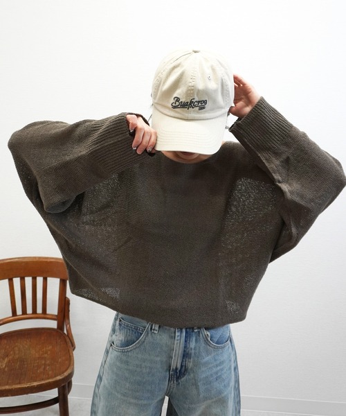 gossara（ゴサラ）の「【スタイリングのポイントに】ロゴCAP（キャップ・レディース・アイボリー/ブルー/ネイビー・FREE）」の20枚目の写真