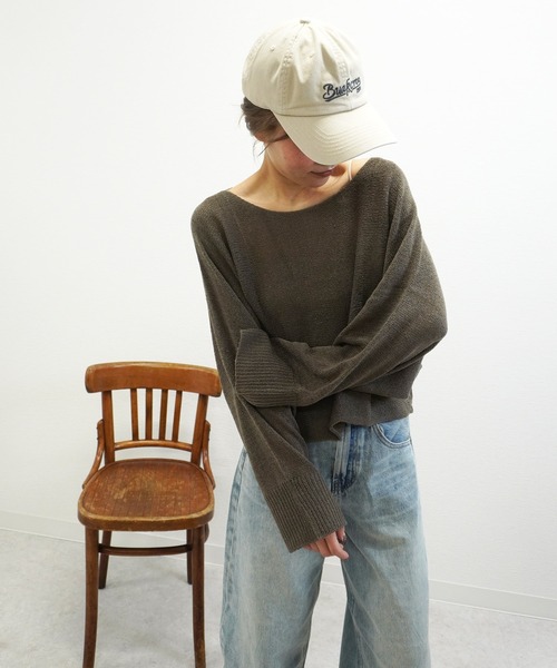 gossara（ゴサラ）の「【スタイリングのポイントに】ロゴCAP（キャップ・レディース・アイボリー/ブルー/ネイビー・FREE）」の17枚目の写真