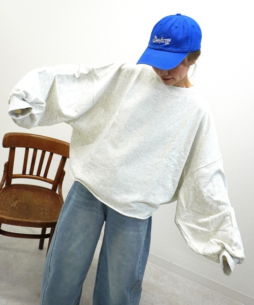 gossara（ゴサラ）の「【スタイリングのポイントに】ロゴCAP（キャップ・レディース・アイボリー/ブルー/ネイビー・FREE）」の9枚目の写真
