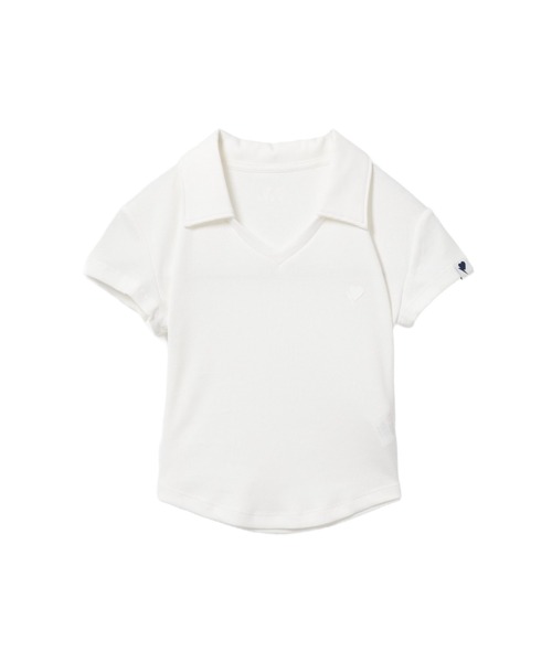 A BATHING APE(アベイシングエイプ)の「POLO TOP(ポロシャツ・レディース・グレー/アイボリー/グリーン・X-SMALL/SMALL)」の2枚目の写真