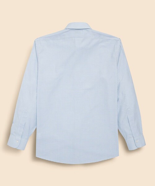BROOKS BROTHERS（ブルックスブラザーズ）の「スーピマコットン　ストレッチロイヤルオックスフォード　シーズナルパターン　ドレスシャツ　Regular Fit（ビジネスシャツ・メンズ・ライトブルー・14 1/2-31/15-32/15-33/15 1/2-31/15 1/2-32/15 1/2-33/16-31/16-32/16-33/16 1/2-32/16 1/2-33）」の3枚目の写真