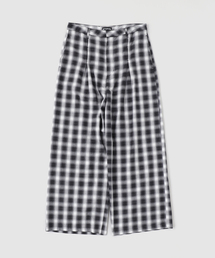 WISM（ウィズム）の「INTODUSK / イントゥダスク TUCK PLEAT PLAID PANTS（スラックス）」