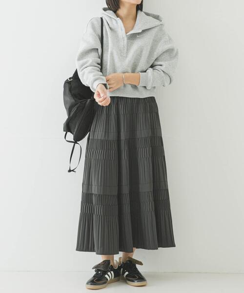 NIKE（ナイキ）の「NIKE　PHNX FLC OS CRP HNL（パーカー・レディース・ライトグレー/ブラウン/ブラック/ライトピンク/アイボリー・MEDIUM）」の18枚目の写真