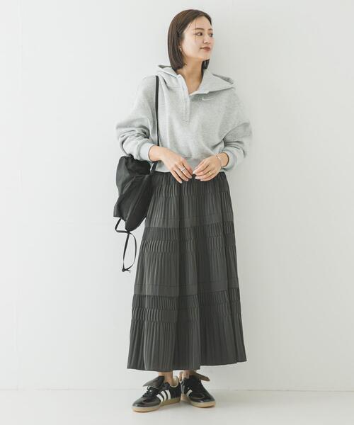 NIKE（ナイキ）の「NIKE　PHNX FLC OS CRP HNL（パーカー・レディース・ライトグレー/ブラウン/ブラック/ライトピンク/アイボリー・MEDIUM）」の19枚目の写真