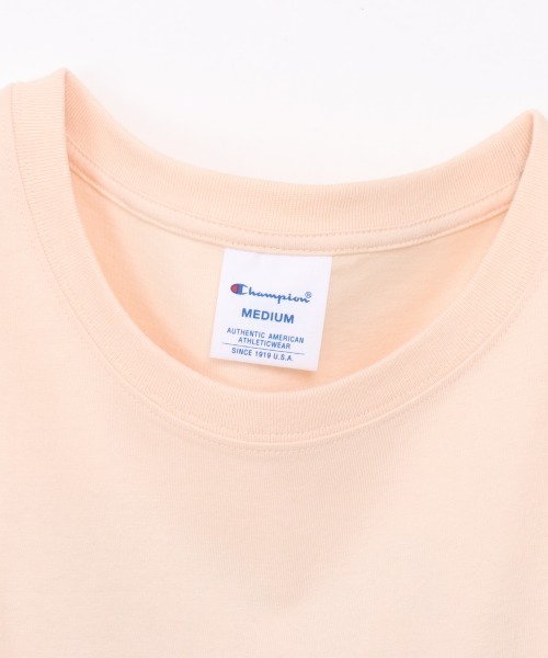 Champion(チャンピオン)の「チャンピオン SHORT SLEEVE T-SHIRT(Tシャツ/カットソー・レディース・ベビーピンク/ブラック/ホワイト/グレー・M/L)」の6枚目の写真