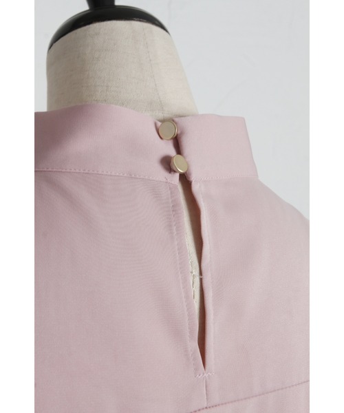 tocco closet（トッコ　クローゼット）の「ラッフルボウタイフレアスリーブブラウス（シャツ/ブラウス・レディース・ピンク/オフホワイト・M）」の19枚目の写真
