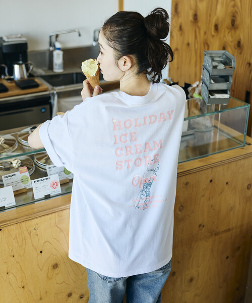 OFFICE HOLIDAY 店舗限定Tシャツ セール】限定展開 HOLIDAY ICECREAM×FREAK'S STORE 別注 ビッグ