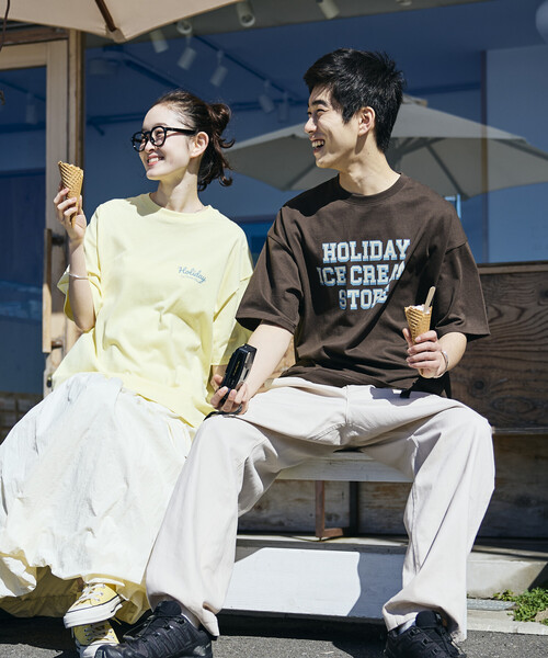 限定展開 HOLIDAY ICECREAM×FREAK'S STORE 別注 ビッグシルエット