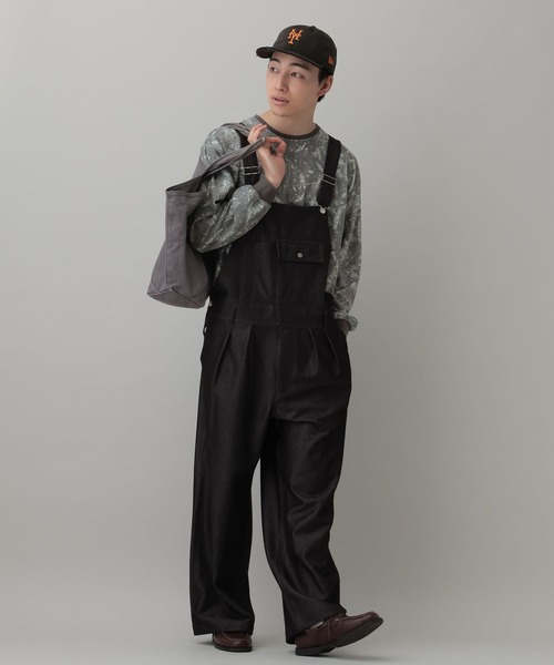 RAGEBLUE（レイジブルー）の「TR Denim Like OverAll/デニムライクオーバーオール（サロペット/オーバーオール・メンズ・ネイビー/ブラック・FREE）」の15枚目の写真