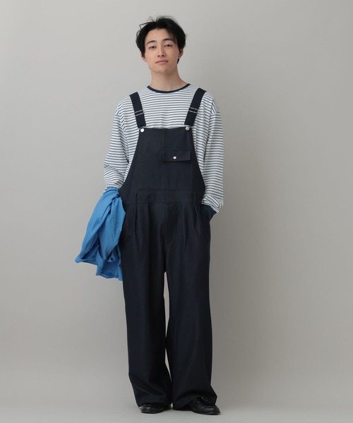 RAGEBLUE（レイジブルー）の「TR Denim Like OverAll/デニムライクオーバーオール（サロペット/オーバーオール・メンズ・ネイビー/ブラック・FREE）」の21枚目の写真