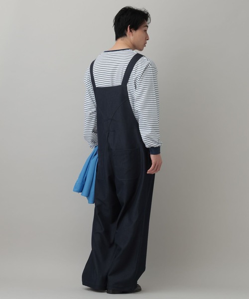 RAGEBLUE（レイジブルー）の「TR Denim Like OverAll/デニムライクオーバーオール（サロペット/オーバーオール・メンズ・ネイビー/ブラック・FREE）」の14枚目の写真