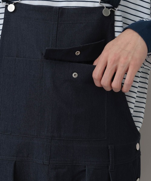 RAGEBLUE（レイジブルー）の「TR Denim Like OverAll/デニムライクオーバーオール（サロペット/オーバーオール・メンズ・ネイビー/ブラック・FREE）」の5枚目の写真