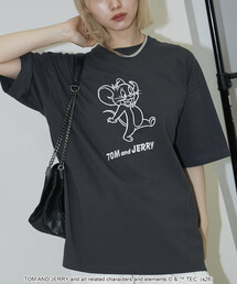 PUBLUX/パブリュクス <機能性素材>TOM&JERRY/トムとジェリー グラフィック Tシャツ 限定展開