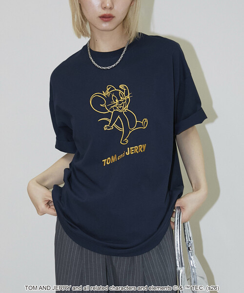 PUBLUX(パブリュクス)の「PUBLUX/パブリュクス <機能性素材>TOM&JERRY/トムとジェリー グラフィック Tシャツ 限定展開(Tシャツ/カットソー・メンズ・ブラック/ネイビー/チャコールグレー/ホワイト/ピンク・SMALL/MEDIUM/LARGE)」の8枚目の写真