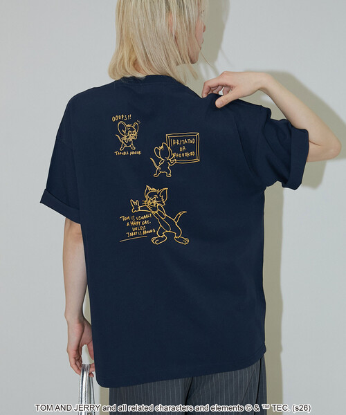 PUBLUX(パブリュクス)の「PUBLUX/パブリュクス <機能性素材>TOM&JERRY/トムとジェリー グラフィック Tシャツ 限定展開(Tシャツ/カットソー・メンズ・ブラック/ネイビー/チャコールグレー/ホワイト/ピンク・SMALL/MEDIUM/LARGE)」の13枚目の写真