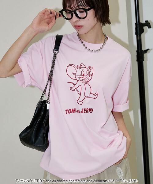 PUBLUX(パブリュクス)の「PUBLUX/パブリュクス <機能性素材>TOM&JERRY/トムとジェリー グラフィック Tシャツ 限定展開(Tシャツ/カットソー・メンズ・ブラック/ネイビー/チャコールグレー/ホワイト/ピンク・SMALL/MEDIUM/LARGE)」の21枚目の写真