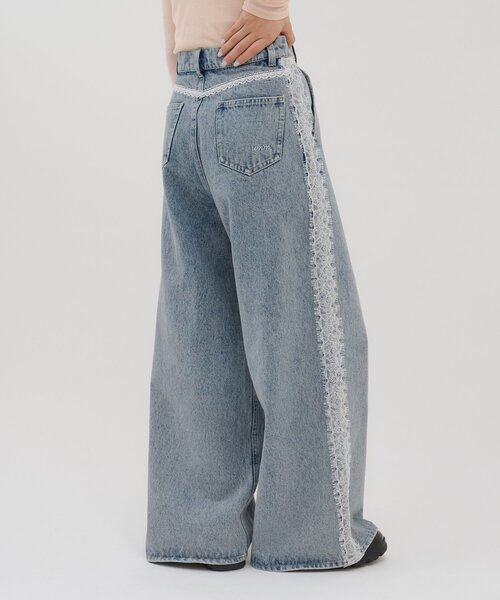 umm./新型登場♡】レース使いデニムワイドパンツ（その他パンツ
