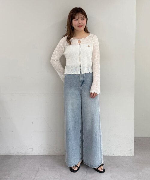 DISCOAT(ディスコート)の「【umm./新型登場♡】レース使いデニムワイドパンツ(その他パンツ・レディース・ブルー・LARGE/MEDIUM/SMALL)」の20枚目の写真