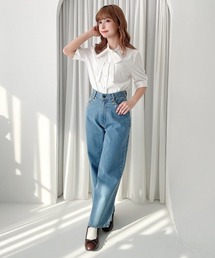 F i.n.t（フィント）の「ポケット小花刺繍デニムパンツ（デニムパンツ）」